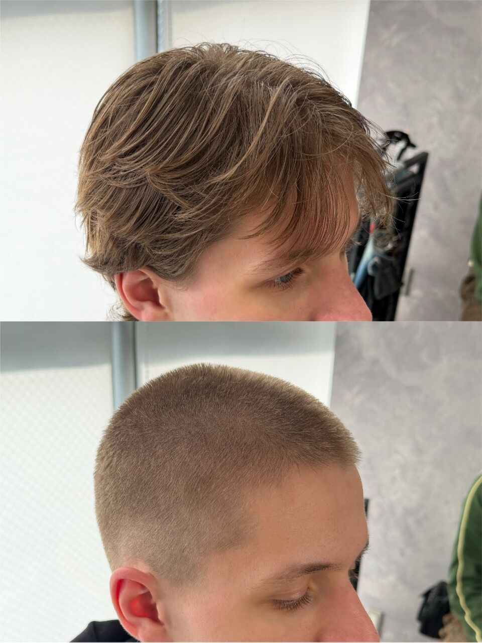 バッサリとイメチェン